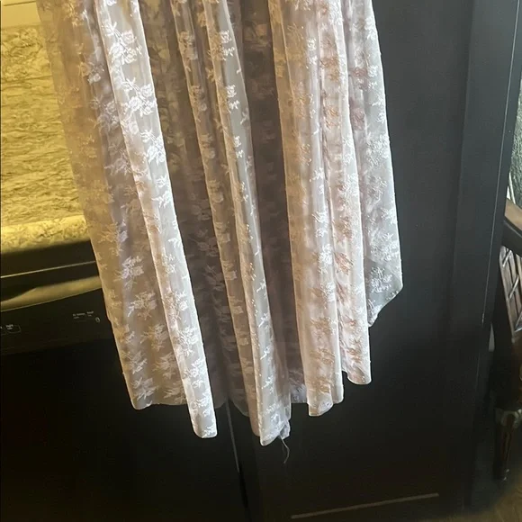 Free People mauve lace floral skirt - Picture 7 of 9